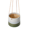 Medium Blue and Green Hanging Plant Pot by Burgon & Ball