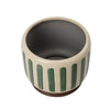Green Stripe Indoor Planter by Burgon & Ball