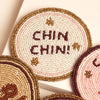 Festive Beaded Set of 4 Coasters at Albert & Moo