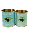Medium Vintage Style Bonavento Olive Tins