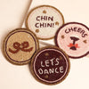 Festive Beaded Set of 4 Coasters at Albert & Moo