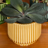Mustard Ridged Plant Pot at Albert & Moo