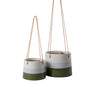 Small Blue and Green Hanging Plant Pot, Plant Gifts at Albert & Moo