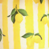 Yellow Striped Lemons Ceramic Planter at Albert & Moo