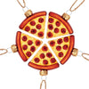 Pizza Slices Baubles in Pizza Box