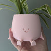 Medium Pink Happy Pot at Albert & Moo for plant pots and plant gifts