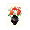 Poppies In A Vase by Brie Harrison A4 Print at Albert & Moo