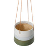 Blue and Green Hanging Plant Pot by Burgon & Ball