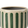 Burgon & Ball Green Stripe 16cm Indoor Plant Pot