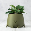 Small Green Happy Pot by Ingadi | Albert & Moo