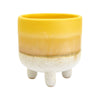 Yellow Mojave Glaze Plant Pot at Albert & Moo