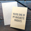 Favourite Parents Card by Bettie Confetti at Albert & Moo