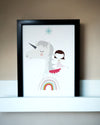 Hada Unicorn A4 Print by Haciendo el Indio at Albert & Moo