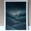 In The Pines A3 Print by Fleck Illustration at Albert & Moo