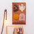 Pink/brown rainbow wall hanging 100 x 70cm at Albert & Moo