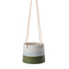 Small Blue and Green haning plant pot at Albert & Moo