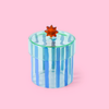 Eleanor Bowmer Small Striped Blue Storage Jar at Albert & Moo