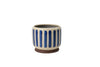 Burgon & Ball Blue Stripe 13 cm Indoor Plant Pot