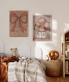 Bow Art Print 50 X 70CM, art for kid's bedrooms at Albert & Moo