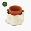 White Paulita Self Watering Plant Pot at Albert & Moo