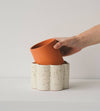 White Paulita Self Watering Plant Pot by Pepin at Albert & Moo